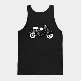 Vespa Circuito 125 White Outline Tank Top